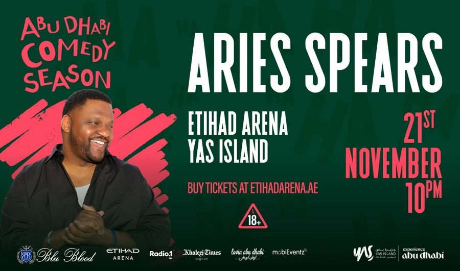 Aries Spears Live tickets at Etihad Arena, Abu Dhabi