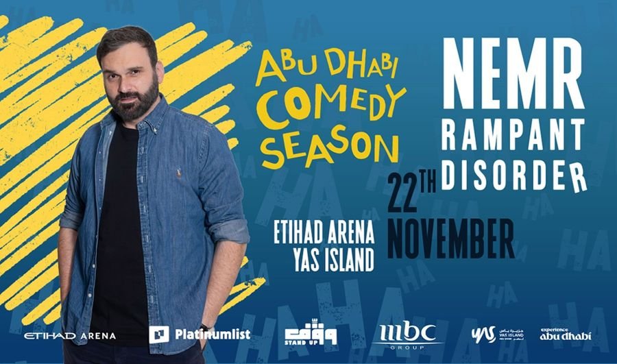 MBC Presents Nemr: Rampant Disorder – Abu Dhabi Comedy Season tickets at Etihad Arena, Abu Dhabi