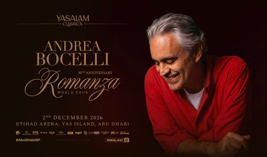 Yasalam Classics Presents Andrea Bocelli Live in Concert tickets at Etihad Arena, Abu Dhabi