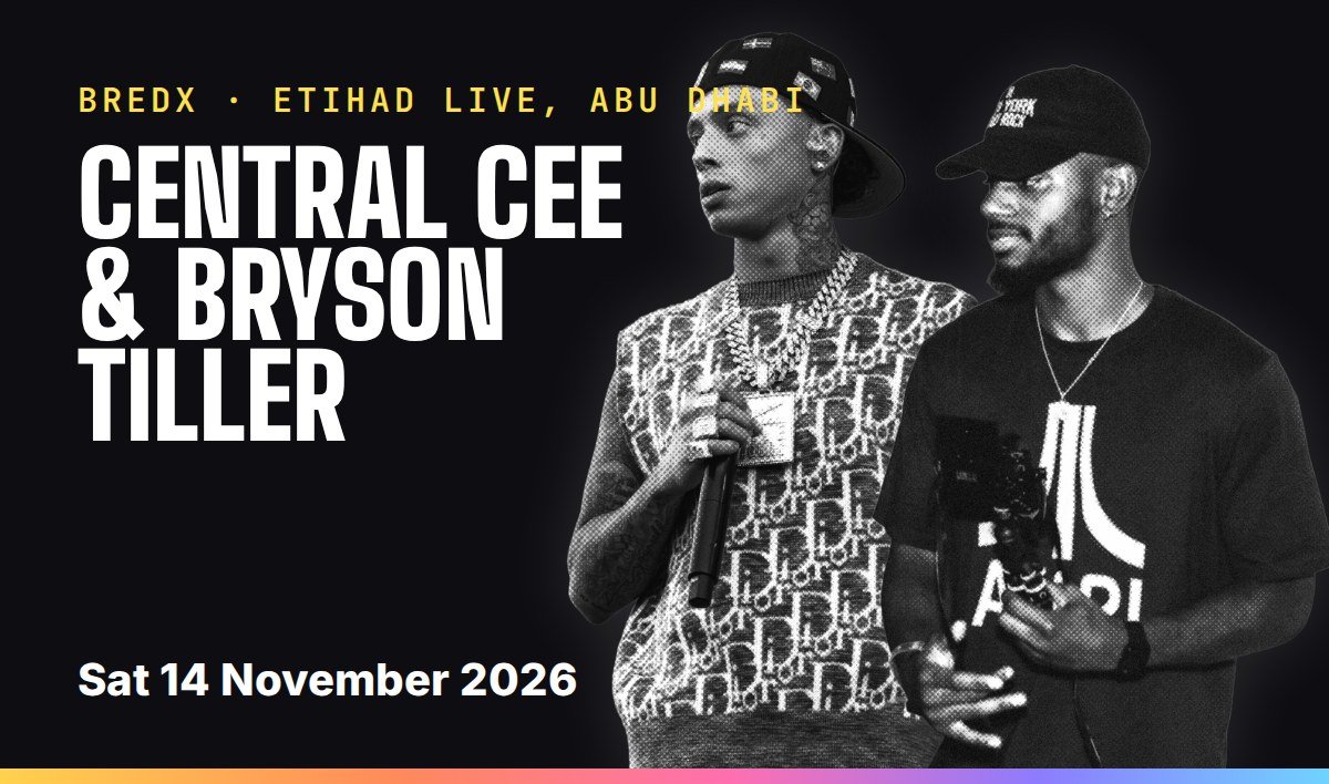 BREDx: Central Cee & Bryson Tiller tickets, Etihad Live, Abu Dhabi