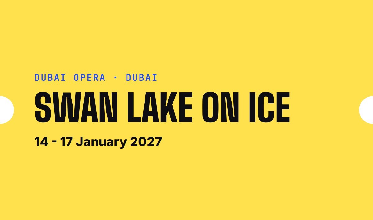 Swan Lake on Ice tickets, Dubai Opera, Dubai