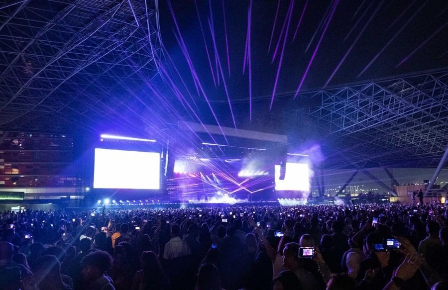 Etihad Live open-air concert venue on Yas Island, Abu Dhabi